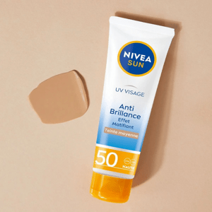 Nivea Sun Face SPF50 so stredným odtieňom a kontrolou lesku, 50ml