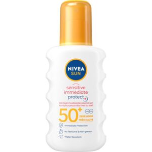 NIVEA SUN Protect & Sensitive ochranný sprej na opaľovanie SPF 50+, 200ml