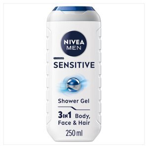 NIVEA MEN Sensitive sprchový gél pre mužov 3v1, 250ml