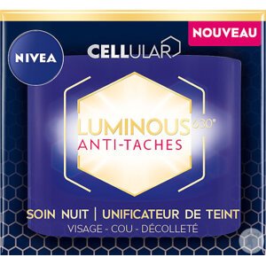 NIVEA Nočný pleťový krém proti pigmentovým škvrnám Cellular Luminous Antispot 630°, 50 ml