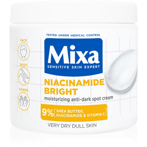 Mixa Niacínamid Radiance Correction Cream - tvár, telo, ruky, 400ml