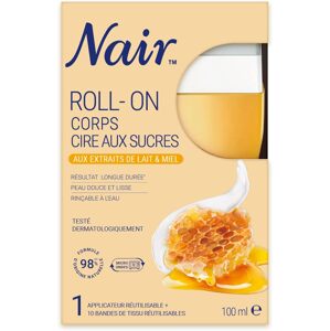 NAIR - Guľôčkový cukrový vosk, výťažky z mlieka a medu, špeciálne pre suchú a citlivú pokožku, 100 ml