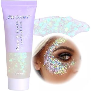Fit Colors holografický trblietavý gél s flitrami v tvare morskej panny, 50ml