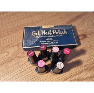 INPING Sada Gel Lakov Na Nechty 6 x 8 ml