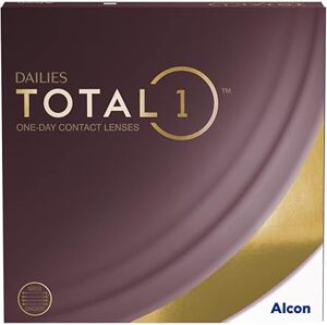 Jednodňové kontaktné šošovky Dailies Total 1, mäkké, 90 kusov, BC 8,5 mm / DIA 14,1 mm / -1,25 dioptrií