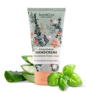 Jean & Len krém na ruky s aloe vera a bazalkou 75 ml