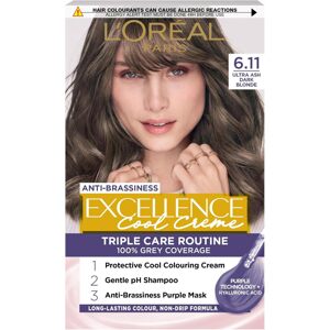 L'Oréal Paris Excellence Cool Crème 6.11 Tmavá ultra popolavá blond