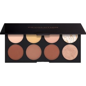 Revolution Ultra Contour Palette rozjasňovače a kontúrovacie odtiene 8x1,25 g