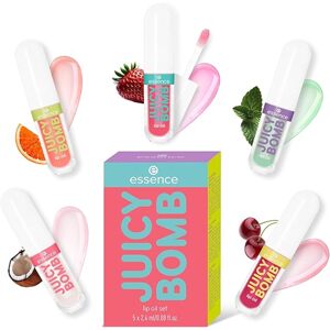 Essence Sada leskov na pery Essence Cosmetics Juicy Bomb, Glossy Days Ahead!, 5 x 7,4ml