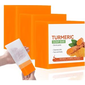 Iné Ručne vyrobené kurkumové tuhé mydlo 3x100 g