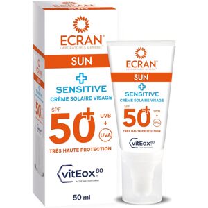 ECRAN LABORATOIRES GENESSE ECRAN - Opaľovací krém na tvár pre citlivú pleť spf50+ 50 ml