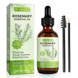HUALIJIA vlasový olej, 100% čistý prírodný rozmarínový esenciálny, 60ml