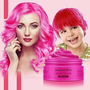 HaiolorPro Dočasné farbenie vlasov voskom Ružová 100g