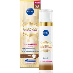 NIVEA CC fluid proti pigmentovým škvrnám Luminous 630° Antispot 3v1 s OF 30 - Deep, 40 ml