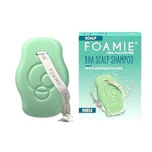 Foamie Tuhý šampón SCALP, Šampón proti lupinám na pokožku hlavy s BHA, kyselinou salicylovou a extraktom z kvetu slezu 80g