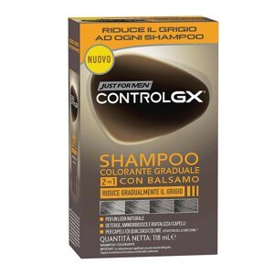 ControlGX Just for Men Control GX 2-v-1 postupný farbiaci šampón s kondicionérom, 118ml
