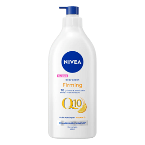 NIVEA Spevňujúce telové mlieko Q10 Plus Vitamin C, 625 ml ZLOMENÝ DÁVKOVAČ!
