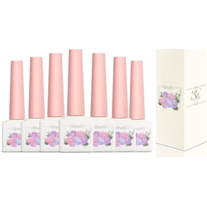 AdheRe Eye Gel lak na nechty súprava, 7 farieb NEKOMPLETNÉ BALENIE!