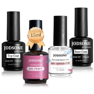 JODSONE top coat base, coat, primer, dehy drator, 4x15ml
