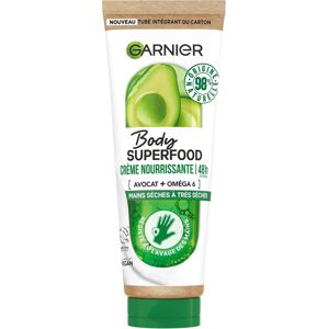 Garnier Body Superfood Výživný krém na ruky 48H s avokádom a omega-6 75 ml
