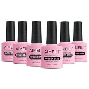 Aimeili AIMELI Rubber Base gélový lak na nechty, 6x10ml