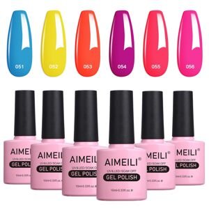AIMEILI 6-dielna sada gélových lakov 6x10ml
