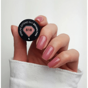 Semilac Extend 5v1 818 Brown Pink 7ml