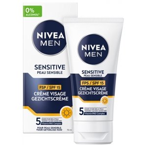 Nivea Men Nivea Pleťový krém pre mužov Sensitive Skin SPF15 75 ml