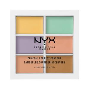 NYX PROFESSIONAL MAKEUP Paleta korektorov 6 ks- COLOR 3cp04