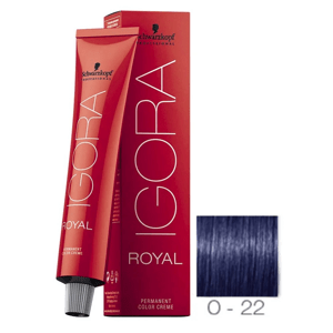 Schwarzkopf Professional farba na vlasy Igora Royal 60 ml - 0-22 modrý koncentrát