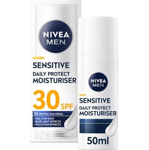 NIVEA MEN hydratačný pánsky krém na tvár pre citlivú pleť spf30 50 ml