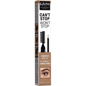 NYX Can't Stop Won't Stop Dlhotrvajúca sada na obočie - Taupe 02