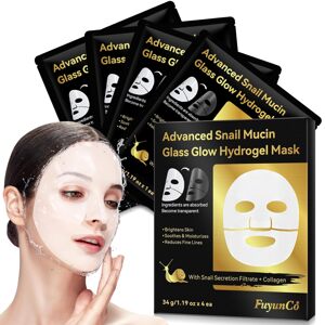 FuynnCo Pokročilá hydrogélová pleťová maska so slimákovým mucínom Glass Glow 34g x 4 ks