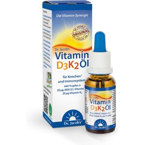 Dr.Jacobs Dr. Jacob's - Vitamín D3K2 Oil kvapky - 20 ml Exp.: 2026+