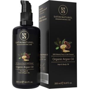 Satin Naturel Arganový olej na vlasy, pokožku a nechty, 200 ml