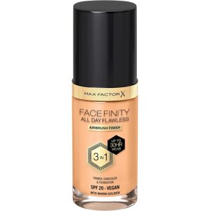 Max Factor Facefinity 3-in-1 All Day Flawless Liquid Foundation, SPF 20-W76 Warm Golden 30 ml