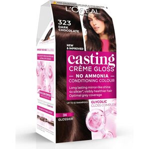 L'Oréal Paris Casting Cream Gloss farba na vlasy - 323 Dark Chocolate Brown