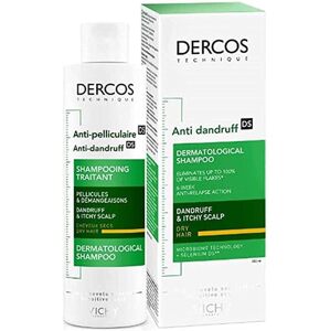 VICHY Dercos Šampón proti lupinám suché vlasy, 200ml