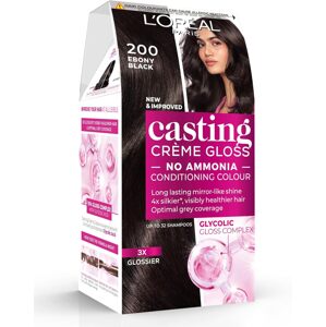 L'Oréal Paris Casting Cream Gloss farba na vlasy - 200 čiernohnedá