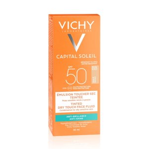Vichy Capital Soleil BB tónovacia emulzia Dry Touch SPF50 50 ml-bez krabice