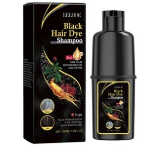 EELHOE Black okamžitý šampón na farbenie vlasov pre mužov a ženy 100 ml