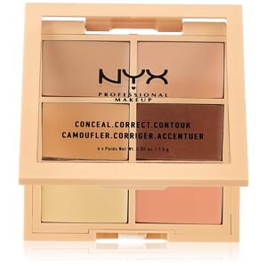 NYX PROFESSIONAL MAKEUP Paleta korektorov 6 ks- LIGHT 3cp01
