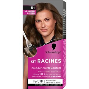 Schwarzkopf Kit RACINES permanentná farba na vlasy pre korienky R1 Svetlohnedá až hnedá