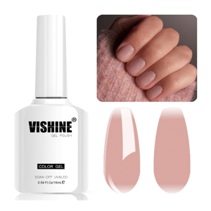 Vishine color gel -gél lak na nechty M086  - Nude pink, 16 ml