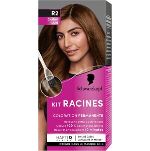 Schwarzkopf Kit RACINES permanentná farba na vlasy pre korienky R2 Zlatohnedá