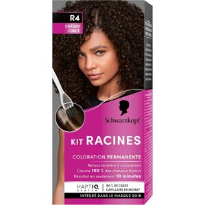 Schwarzkopf Kit RACINES permanentná farba na vlasy pre korienky R4 Tmavohnedá