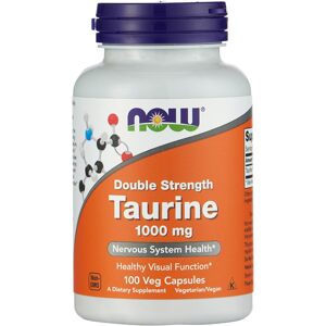 NOW Foods Dvojitá sila Taurín Zdravie nervového systému 1000 mg 100 kapsúl