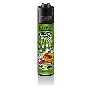 Clipper zapaľovač Best Friends Varianty: Weed Friends Chip