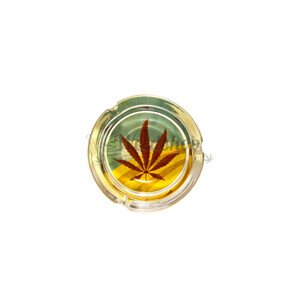WeedShop Malý sklenený popolník - List konope Varianty: List hnedý