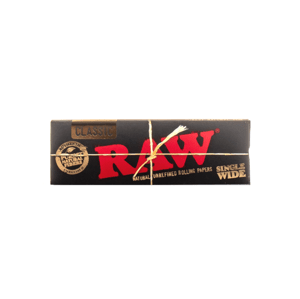 Krátke papieriky RAW Black Single Wide